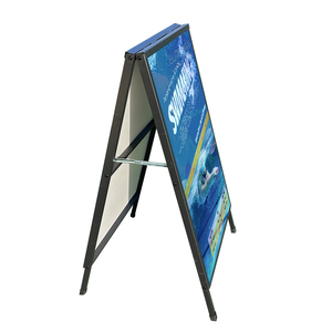 热卖定制印刷海报A框形海报架铁易于组装广告展示架 - Product Image 3