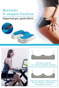 Efecto Colling, gran oferta, cojín de asiento de espuma viscoelástica de Gel, cojín de asiento de Gel para silla de oficina, cojín de Gel, alivio del dolor de asiento - Product Image 4