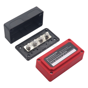 Ağır 300A 48V otobüs çubuğu güç dağıtım bloğu zemin bara kutusu 4 * M10 (3/8 ") Terminal çıtçıt modülü tasarımı - Product Image 4