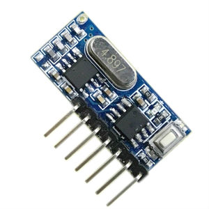 Transmisor y receptor Rf de 433Mhz, salida inalámbrica de 4 canales, Kit Diy, código de Control remoto Ic1527, Mhz