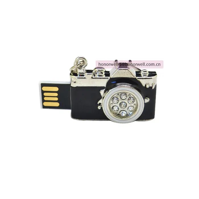 Logotipo personalizado USB Stick 2GB Cámara en forma de joyería USB flash drive 4GB 8GB Fotografía Regalo