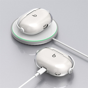 Beats Studio Buds için Apple için özel Logo koruyucu kılıf kulaklıklar Beats Studio Buds için yumuşak sertlik derecesi logosu + Accessor - Product Image 1