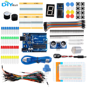 DIYmall arduino projesi deney kiti elektronik bileşen başlangıç kiti ahududu Pi için w/güç kaynağı modülü, Breadboard