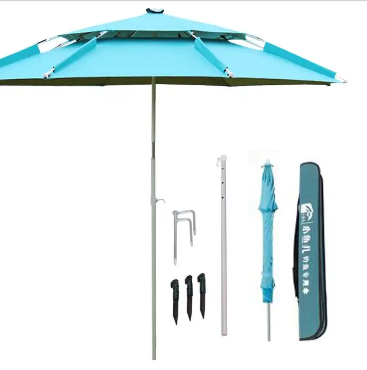 Personalizado nova moda proteção solar ao ar livre windproof impermeável guarda-chuva de pesca portátil para venda