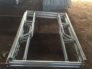 Diseño de moda Sistema de Marco Andamiaje seguro Apuntalamiento galvanizado Escalera de andamio de Marco H móvil con recubrimiento en polvo para la venta - Product Image 3