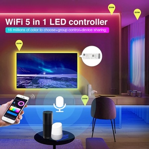 Tuya WiFI BluetoothRFスマートフォンRGBRGBW DC 12V 24V 5 in 1 LEDストリップコントローラー6A/チャンネル - Product Image 3