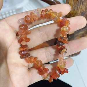 ผู้หญิงที่มีสีสันชิปสร้อยข้อมือหินธรรมชาติ Healing กรวดคริสตัลสร้อยข้อมือพลอยสําหรับสาวมาดาม - Product Image 2