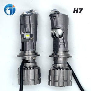JG yeni Pro G8X led mini projektör fabrika fiyat 20000lm 100w süper parlak lens led far lambaları led lens h4 - Product Image 5