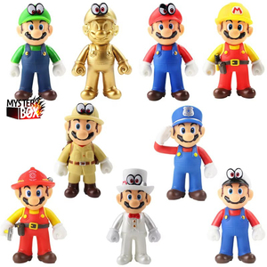 ホットゲームマリオブラザーフィギュア漫画モデル人形ヨッシーミニ恐竜3DフィギュアおもちゃPVCマリオブラザーズアクションフィギュア