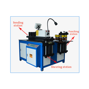<strong>Busbar</strong> Bending Punching Machine Steel Copper Bar Tube Peeling Machine <strong>Small</strong> Steel Bar Cutting and Bending Machine for Copper