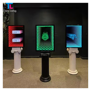 カスタムLED 3DインフィニティミラーネオンLEDサイン3DインフィニティミラーLEDダンスフロアインフィニティミラーサイン - Product Image 2