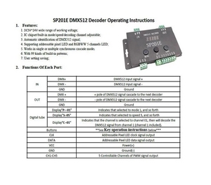512 каналов Декодер DMX-SPI ws2811 DMX512 декодер ws2811 rgb контроллер светодиодной ленты SP201E для полноцветной ленты - Product Image 4