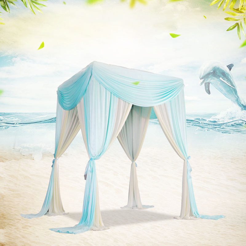 Draperie à 2 couches, 1 vague swag