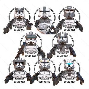 WM6128 Space Wars Mini Wolves <strong>Commander</strong> Clone Trooper Boost Wolfpack Captainl Sergeant Building <strong>Blocks</strong> Gift Toys for Kids - Product Image 2