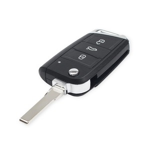 Oto aksesuarları boş araba anahtarları uzaktan anahtar kabuk FOB anahtar kutu bıçak ile Golf 7 MK7 Polo için Fit - Product Image 2