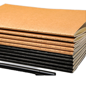 Quaderni con copertina morbida a buon mercato stampa di copertina di carta diario Agenda scuola Note libri personalizzati A5 Kraft quaderni per studenti - Product Image 1