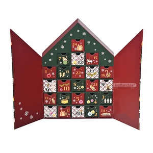 Phân hủy sinh học Handmade Bộ quà tặng sang trọng 2025 bao bì tùy chỉnh Advent lịch hộp giấy với 24 ngày - Product Image 1