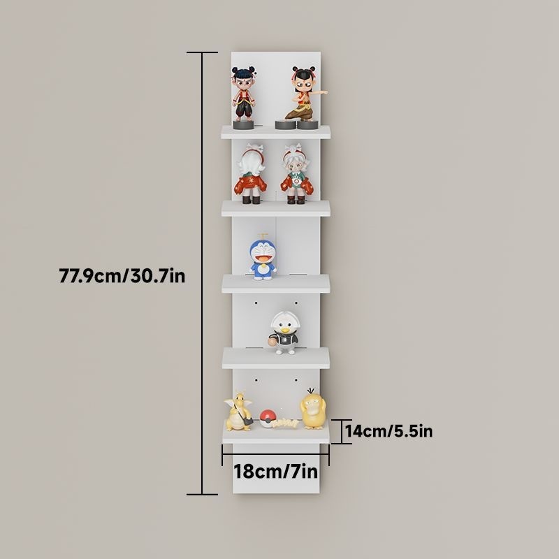 White five-layer floating frame - 8mm