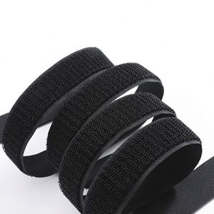 批发定制宽度任何颜色钩环卷普通尼龙粘性钩环胶带 - Product Image 4
