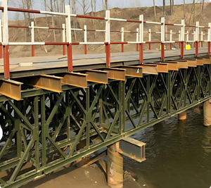 Puente Bailey de alta resistencia Marco de armazón de acero modular Estructura de acero portátil para peatones Puente de diseño prefabricado de largo alcance - Product Image 3