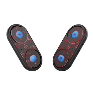 7-farbige hintergrund beleuchtete Voice Air Mouse-Fernbedienung Eingebaute wiederauf ladbare Batterie unterstützt IR-Lernen - Product Image 2