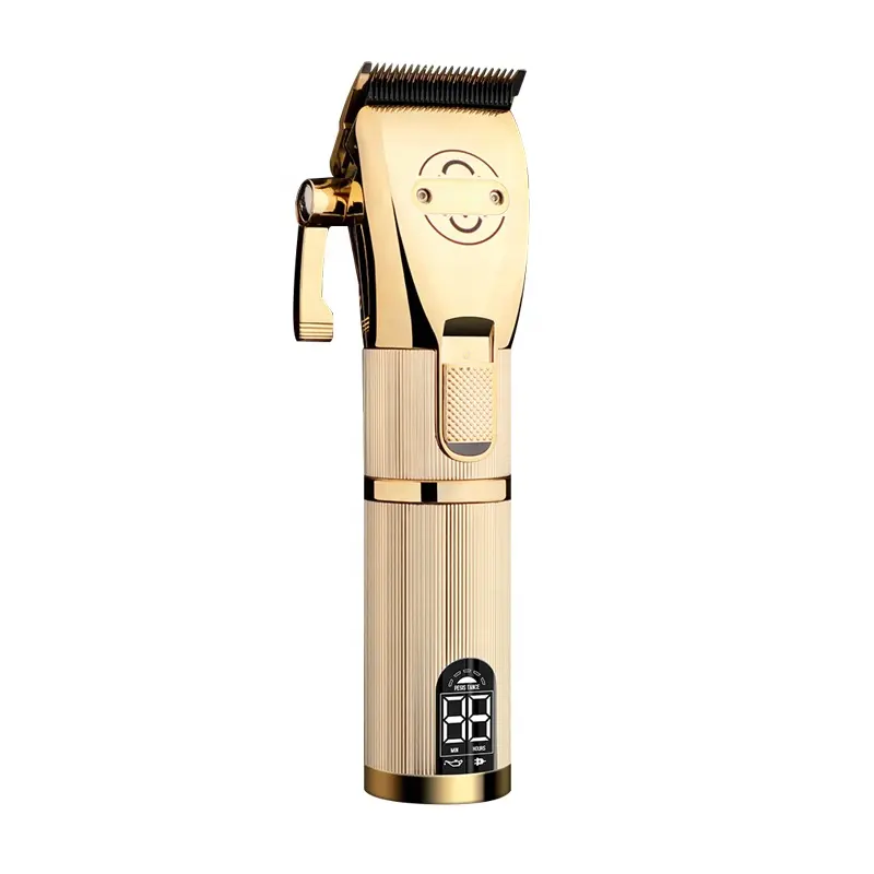 P800 Gold Metal Barbershop Cutter Hair Cutting Machine Haircut Cordless Hair Clipper Hair Trimmer 100-240V Electric Rechargeable