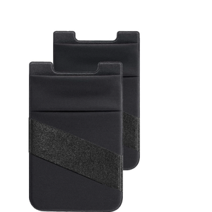 Wholesale Fast Delivery <strong>Lycra</strong> Card Holder Double Pockets with <strong>Elastic</strong> Band Wallet Credit Card Adhesive on Mobile Phone Covers - Product Image 5