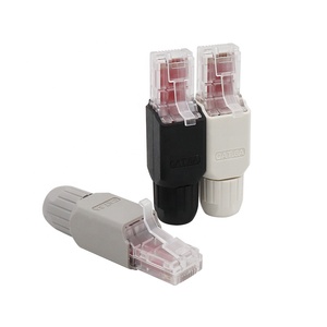 普新UTP公RJ45连接器网络5e类/6类/6a类/7类无屏蔽无工具现场端接插头梯形插孔模块印刷电路板 - Product Image 1