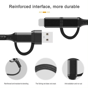 Bien diseñado varias combinaciones multifuncional 60W Cable Usb tipo C a C Cable adaptador