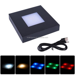 ชุดไฟชิชาแบบ LED ฐานไฟ LED แบบแสงใต้แจกันแบบพกพาฐานไฟ LED ลูกบาศก์อะคริลิกแบบ narguile พร้อมไฟ LED - Product Image 2