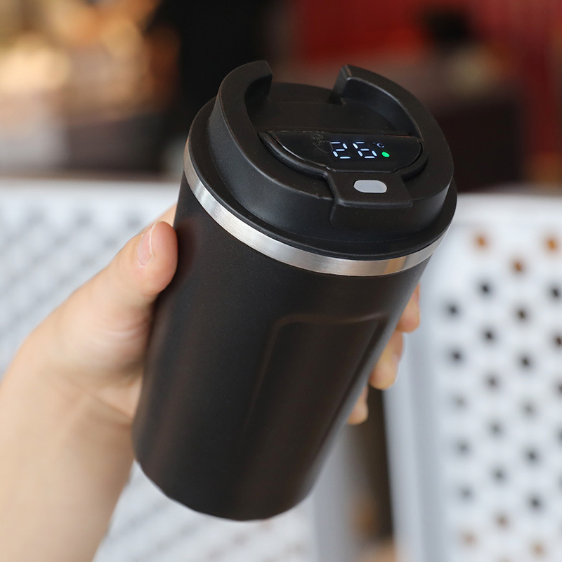 8.Tasse à café avec couvercle intelligent à affichage de la température