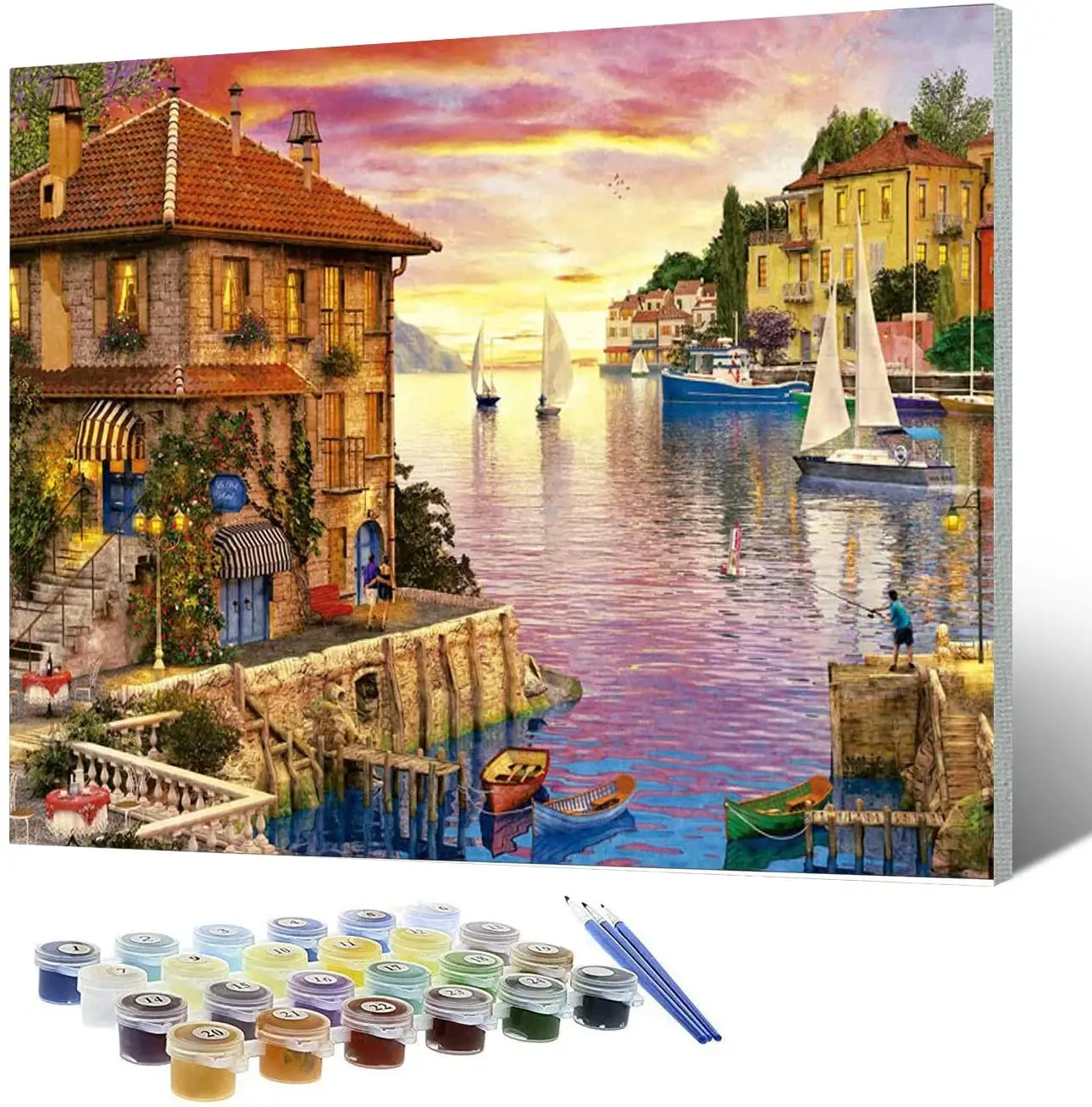 Adults Kids Beginners Acrylic Oil Painting canvas painting by numbers scenery