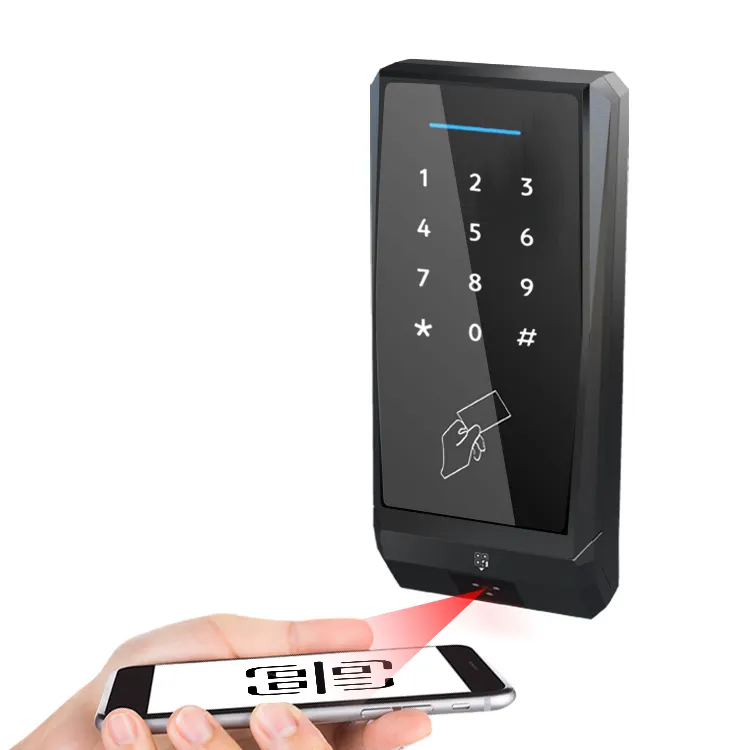Controle de acesso com base em nuvem para acesso de porta com teclado RFID QR, sistema de controle de acesso com teclado de toque