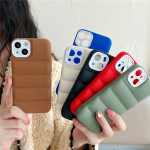 3D aşağı ceket TPU tasarım 2 in 1 kirpi telefon iPhone için kılıf 16 15 14 13 12 11 Pro Max XR X toplu şok geçirmez yumuşak kapak korumak - Product Image 2