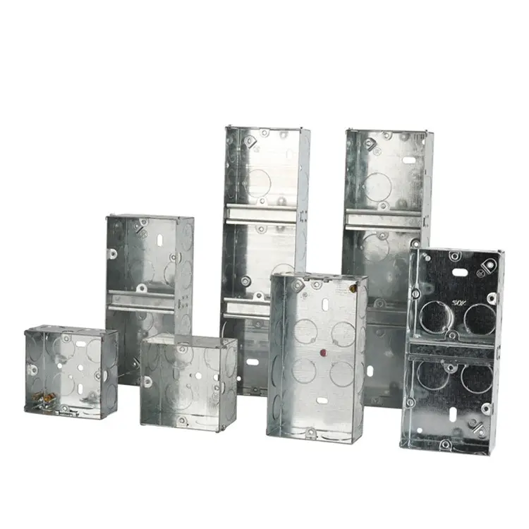 Großhandelspreis 3 × 3 3 × 6 35 mm tief-GI-Schalterbox verzinkter GI-Schalter Metall-Schnittbox
