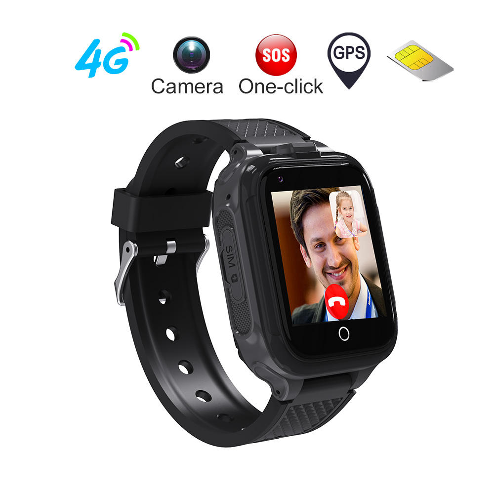 A11-4g-gps-KID-SMART-WATCH สีดำ