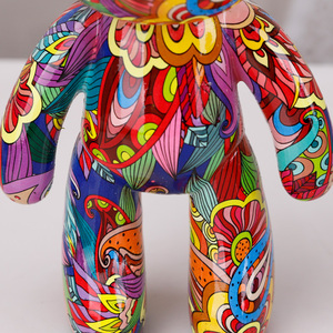 Redeco Đầy Màu Sắc Graffiti Gấu Bức Tượng Pop Nghệ Thuật Bóng Con Chó Đồ Trang Trí Dachshund Tác Phẩm Điêu Khắc Nhựa Động Vật Bức Tượng Nhỏ Cho Hiện Đại Nhà - Product Image 6