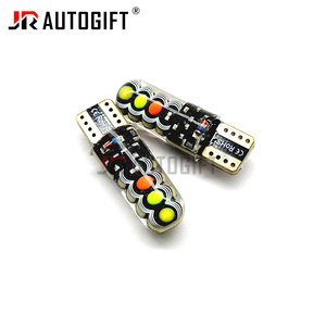 OEM T10 W5W RGBLEDストロボフラッシュシリコンゲルライト194168 COB8チップLED点滅電球クリアランスライト12Vカラフル - Product Image 5