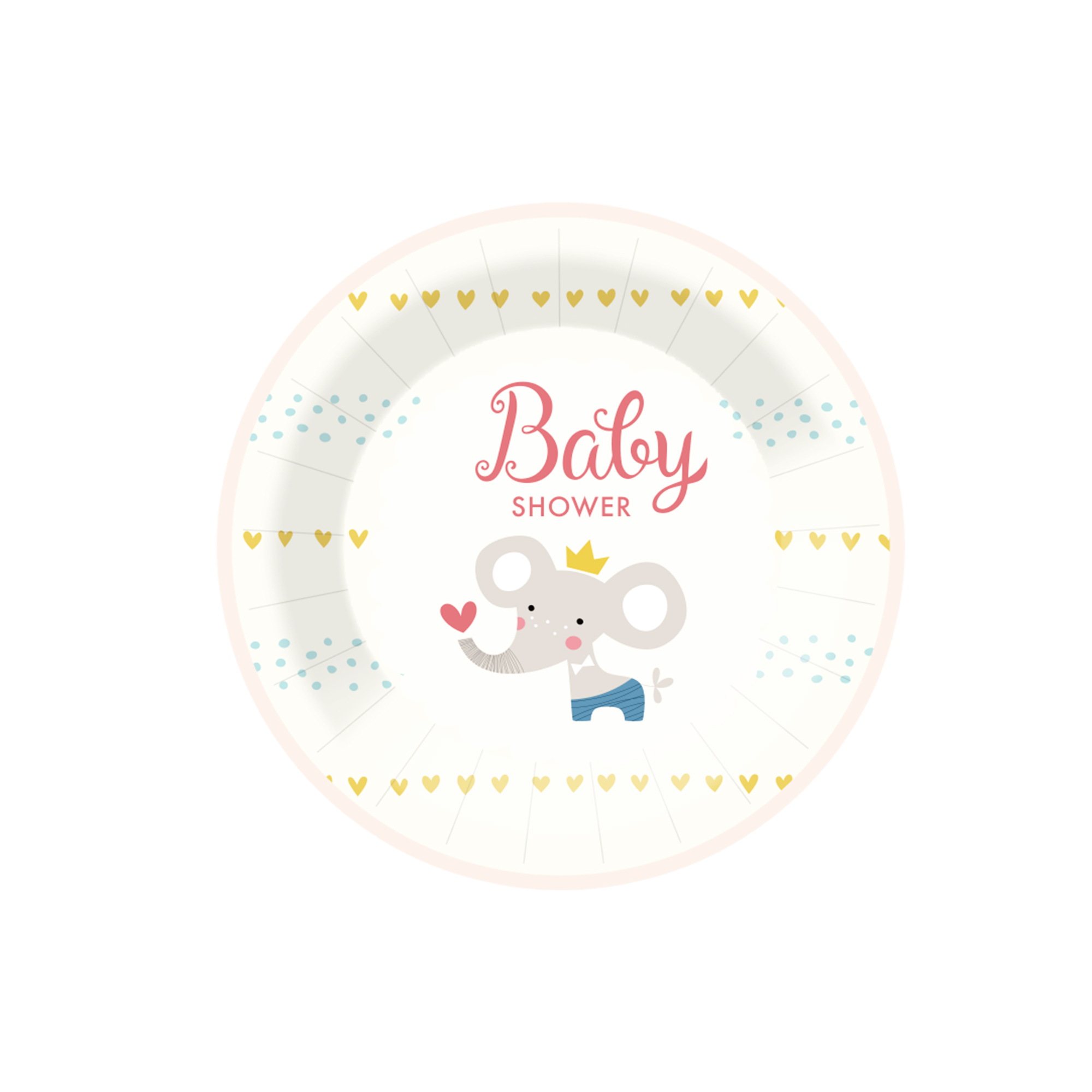 Plato de papel de 7 pulgadas * 8 piezas