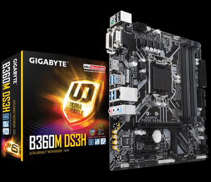 ギガバイトB360M DS3HデスクトップATXコンピュータIntel B360チップセットSATAハードドライブインターフェースDDR4メモリサポートコアI7 I3 CPU 64GB - Product Image 1