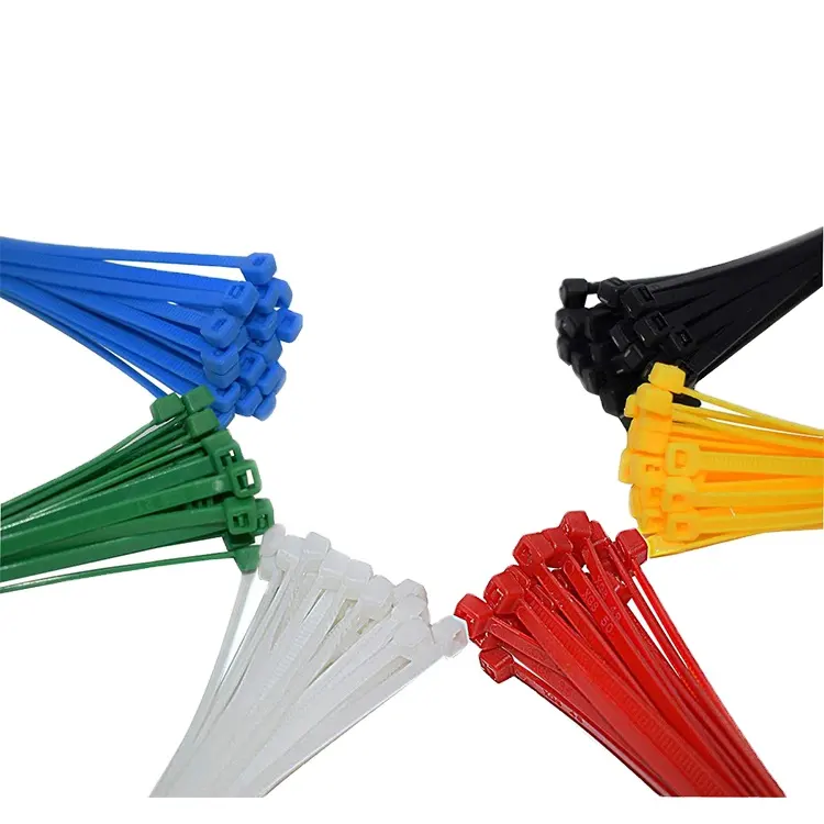 Nastro di plastica economico con cerniera per cavi e fascetta in nylon autobloccante multicolore