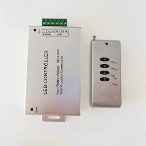 Ручной заводской Rgb светодиодный контроллер света 24A 12V 24V Dc Rf 4Key Пульт дистанционного управления Rgb светодиодные фонари