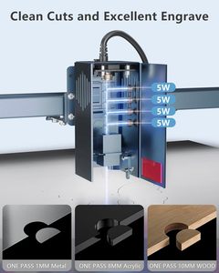 Ortur H10 + LU3-20B 10W 20W Diodo Portátil Mini CNC Laser Marcação Corte Contraplacado De Bambu Acrílico Couro Laser Gravador Máquina