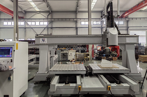 Enrutador CNC de 5 ejes de alta precisión, maquinaria de carpintería Cnc de 5 ejes con mesa doble de aluminio para fabricación de moldes, modelado 3D - Product Image 6