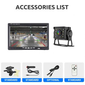 Car Rear <strong>View</strong> <strong>Camera</strong> 7&quot; HD Monitor Trailer 9-36V LED Waterproof <strong>Camera</strong> with Screen <strong>Easy</strong> Installation for Truck Parking - Product Image 4