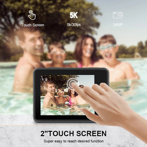 5K Sports Camera for Vlog <strong>DV</strong> Remote Wireless Microphone EIS Screen Touch Waterproof Shell 30M App <strong>Control</strong> 4K 60FPS Action Camera