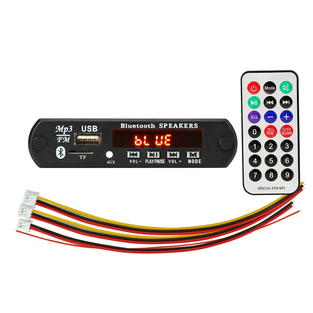 decoder 12V BLE with power amplifier MP3 decoder board car MP3 module wireless audio playback module
