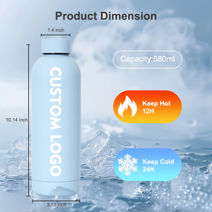 Cá nhân thiết kế bpa-miễn phí chân không chai nước cách điện bằng thép không gỉ cốc cho Hot & đồ uống lạnh - Product Image 3