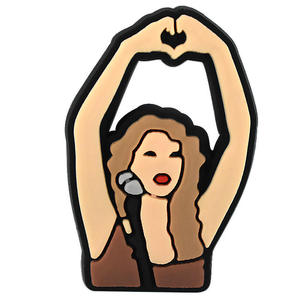 Hot bán 2024 thiết kế mới Taylor Sao Swift Giày Charms Taylor người hâm mộ Vòng đeo tay quyến rũ mềm PVC Giày Phụ kiện âm nhạc người hâm mộ Quà Tặng - Product Image 5