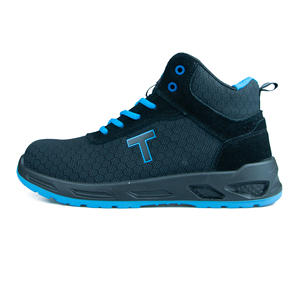 Fabrieksprijs Unisex Tek Stof Anti Punctie Pu Buitenzool Anti-Smash Lichtgewicht Composiet Neus Mid-Cut Veiligheidsschoenen - Product Image 4